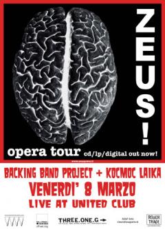 Zeus! + Backing Band Project + Kocmoc Laika allo United Club