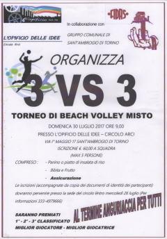 Torneo di Beach Volley Misto 3 VS 3 