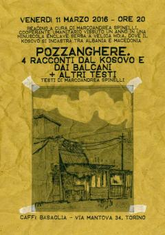 Pozzanghere - 4 racconti dal Kovoso e dai Balcani al Caffè Basaglia