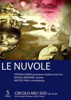 Le Nuvole performance pittorico musicale al circolo Sud