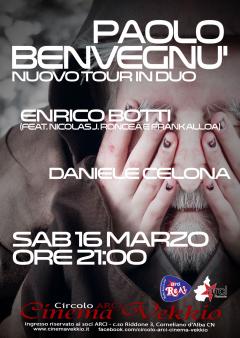 Paolo Benvegnù in duo + Enrico Botti + Daniele Celona @ live 16 marzo Cinema Vekkio