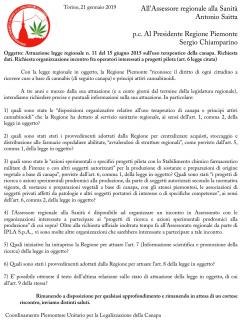 Assemblea Coordinamento piemontese Canapa