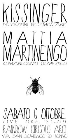 Kissinger e Mattia Martinengo Live "Romanticismo domestico" al Rainbow