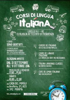 Corsi di lingua italiana @ Casa del popolo Asti