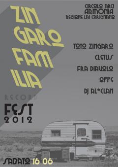 Zingaro Familia Record Fest al Circolo Armonia 