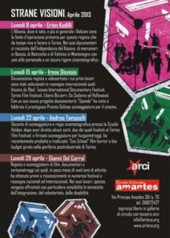 Le Strane Visioni d’Aprile all’Amantes