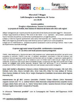 Droghe e dipendenze. Scenari in movimento   	