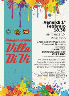Inaugurazione Villa DiVi a Piossasco // Venerdì 1 Febbraio 2013