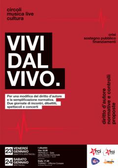 VIVI DAL VIVO: 23-24 gennnaio - Incontri, dibattiti, spettacoli e concerti